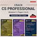COMBO | CS Professional December 2021 Exams – Module II | Paper 4 to 6 | CRACKER Series | 2021 Edition | Set of 3 Books

