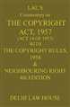 The Copyright Act with Neighbouring Laws along with Patents Act with Rules and Copyright Rules, 2013, 5th Updated Edn. - Mahavir Law House(MLH)