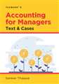 Accounting for Managers | Text & Cases
