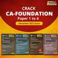 COMBO | CA Foundation November 2021 Exams – Paper 1 to 4 | CRACKER Series | 2021 Edition | Set of 4 Books
