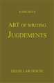 Art of Writing Judgments, 4th New Edn. - Mahavir Law House(MLH)