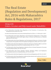 The Real Estate ( Regulation and Development) Act, 2016 with Maharashtra Rules & Regulations 2017 - Mahavir Law House(MLH)