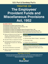 Treatise On THE EMPLOYEES PROVIDENT FUNDS AND MISCELLANEOUS PROVISIONS ACT, 1952 - Mahavir Law House(MLH)